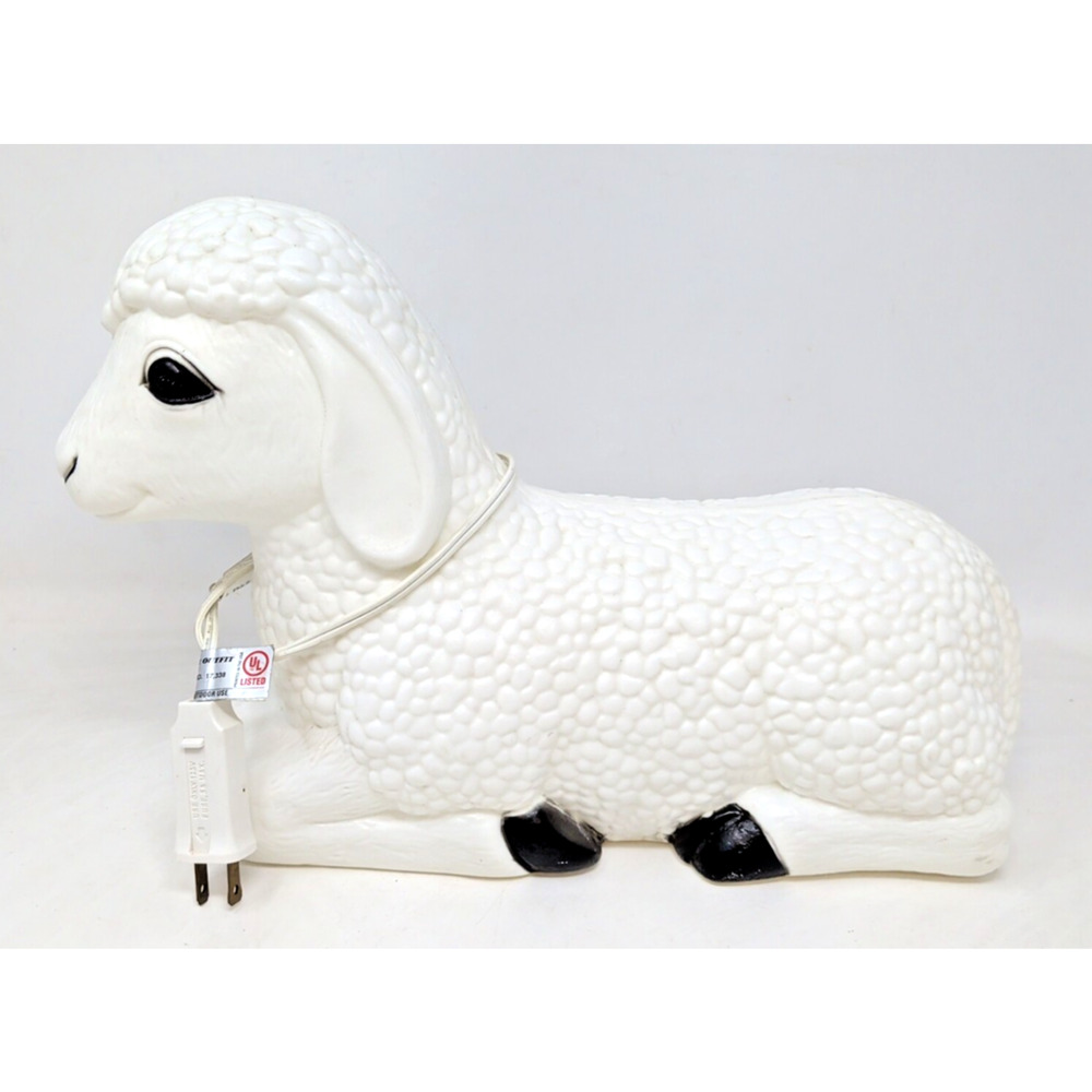 Vintage 1999 Grand Venture Christmas Nativity Easter Sheep Lamb Animal Blow Mold